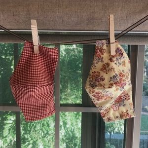 Pair of maker’s magnolia masks